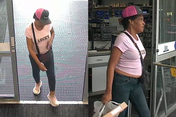Police released this image of a woman wanted in a fraud investigation. Credit: Chesapeake Police Department