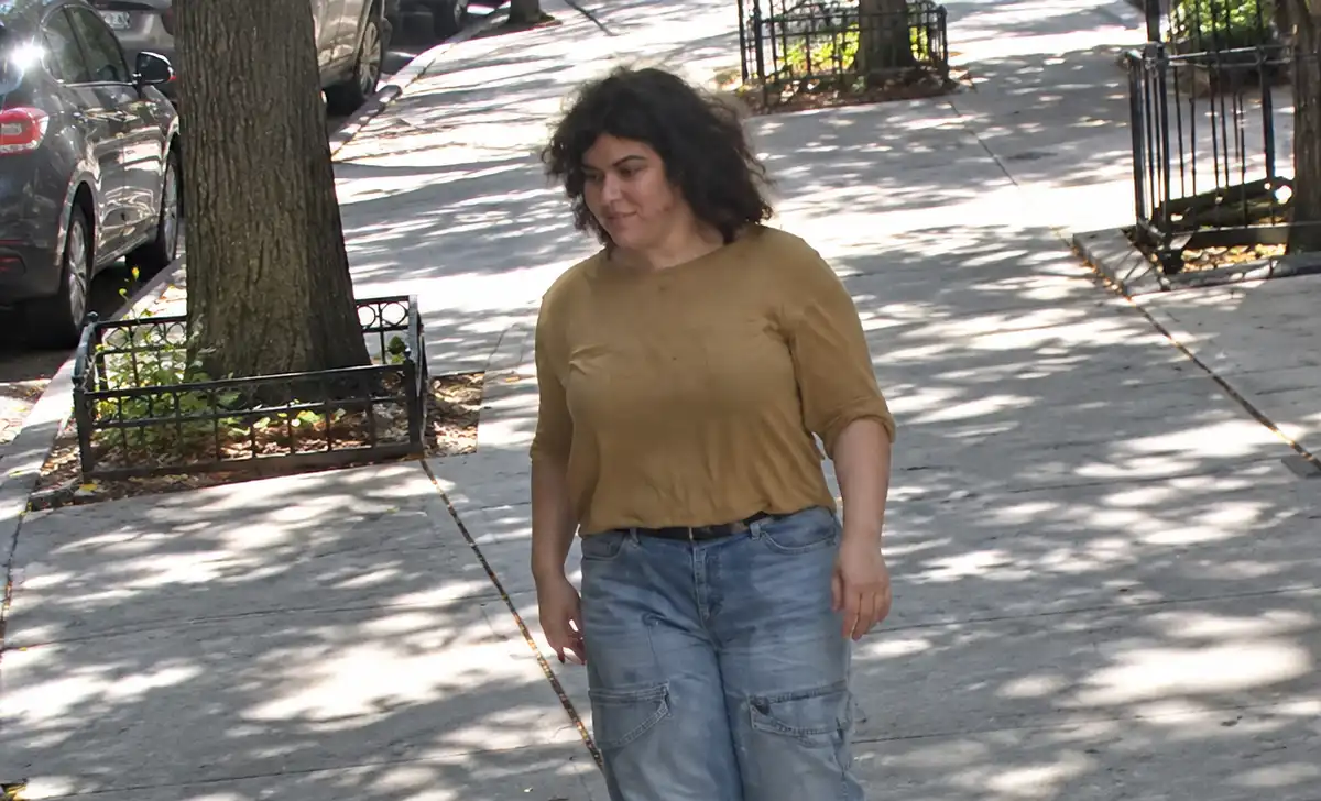 The NYPD is searching for a woman accused of spitting at a 3-year-old girl during an encounter on East 4th Street in Manhattan.