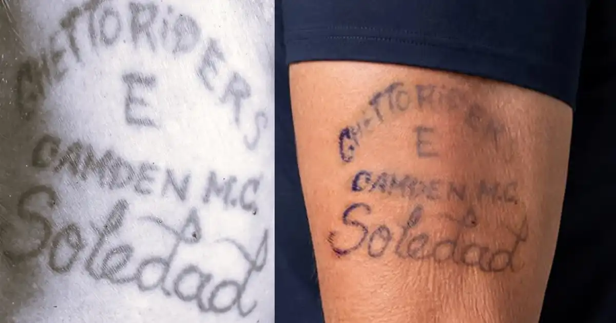 New jersey cops hoping "ghettoriders" mc tattoo can help identify deceased man Camden detectives seek help identifying a man found dead on federal street september 13. He was approximately 60 to 80 and had a motorcycle club tattoo.