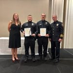 Chesapeake officers shot while answering woman’s cries for help receive top cop awards