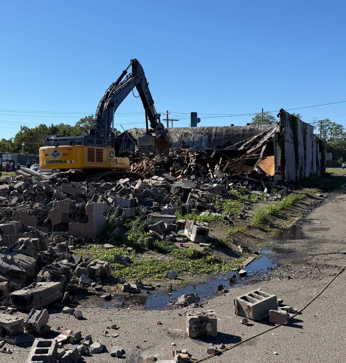 The legendary city gardens nightclub at 1701 calhoun street in trenton was demolished in october 2026, ending the physical legacy of a venue that hosted nirvana, the ramones and green day. Photo: carroll demolition llc.