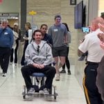 New jersey police officer seriously injured by hit-and-run driver gets hero's welcome leaving hospital