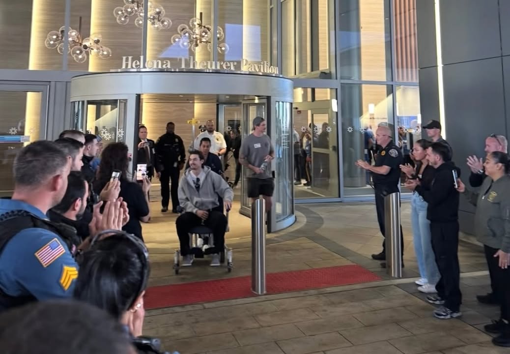 New jersey police officer seriously injured by hit-and-run driver gets hero's welcome leaving hospital New jersey police officer seriously injured by hit-and-run driver gets hero's welcome leaving hospital