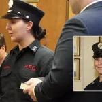 Paramus firefighter kelly possehl takes oath in hackensack