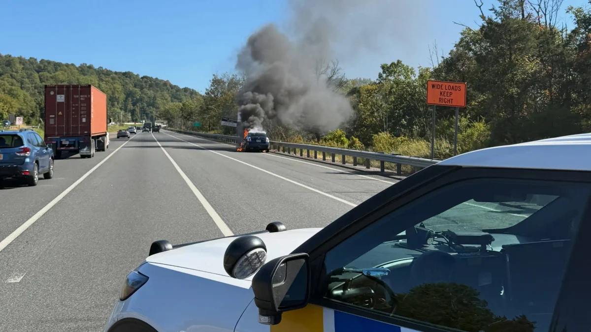 Newly trained firefighter puts skills to work at i-78 vehicle fire Newly trained firefighter puts skills to work at i-78 vehicle fire