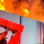 Small warehouse engulfed in flames during overnight fire in south jersey