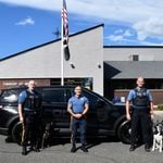 Dog rescued less than an hour before being put down joins monroe police k9 unit