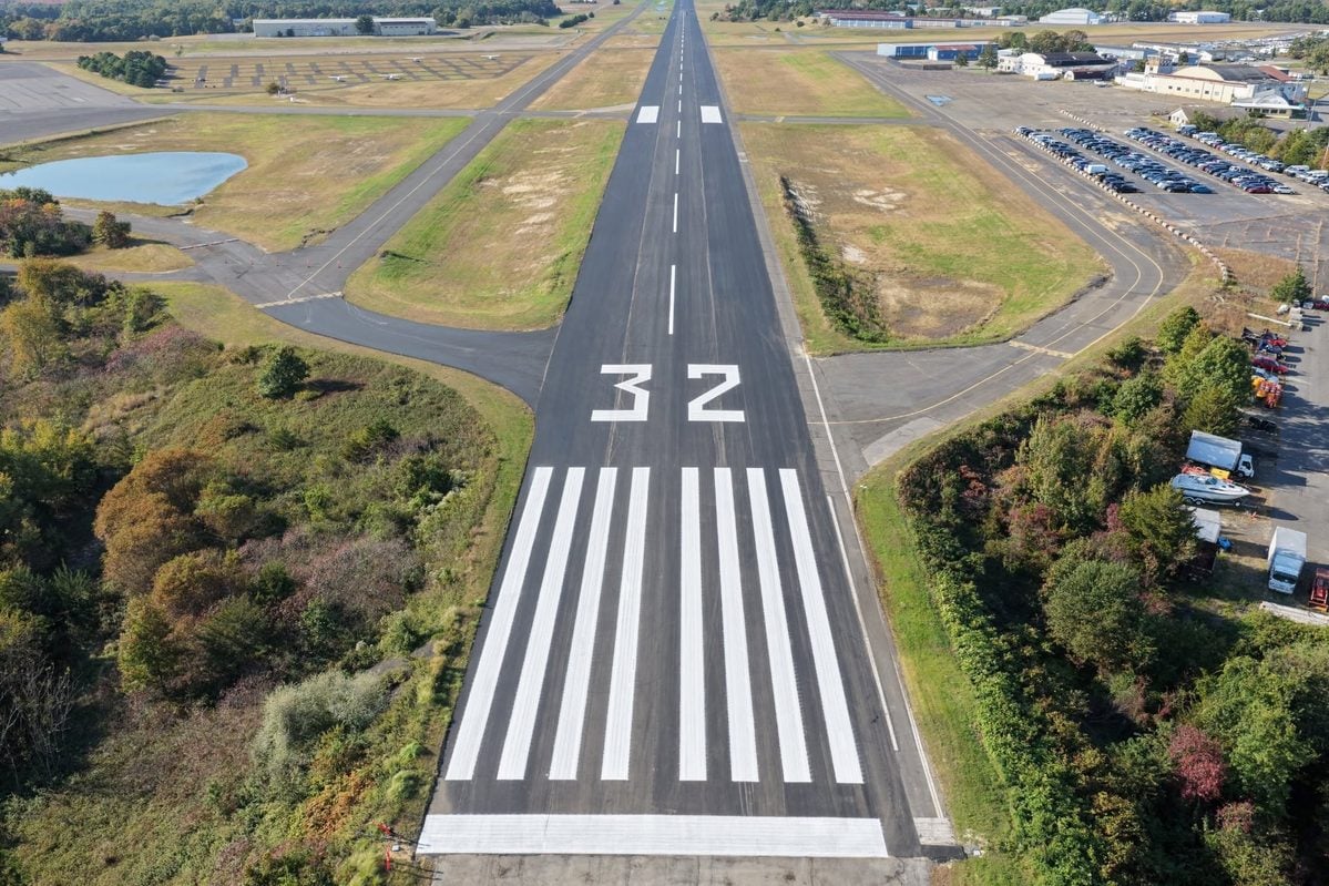 Monmouth executive airport in wall township reopened october 15, 2026, after completing a runway repaving project.