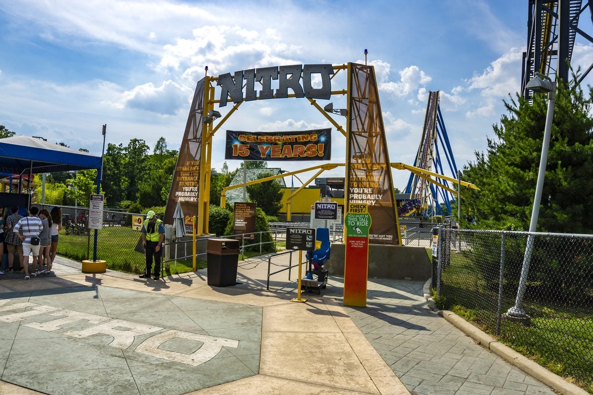 Six flags great adventure shuts down nitro roller coaster after man falls to his death at ga coaster Nitro, the 230-foot roller coaster at six flags great adventure in jackson township, new jersey, was temporarily closed october 13, 2026, following a fatal incident at six flags over georgia.