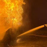 Pleasant plains volunteers practice car fire response at brick training academy