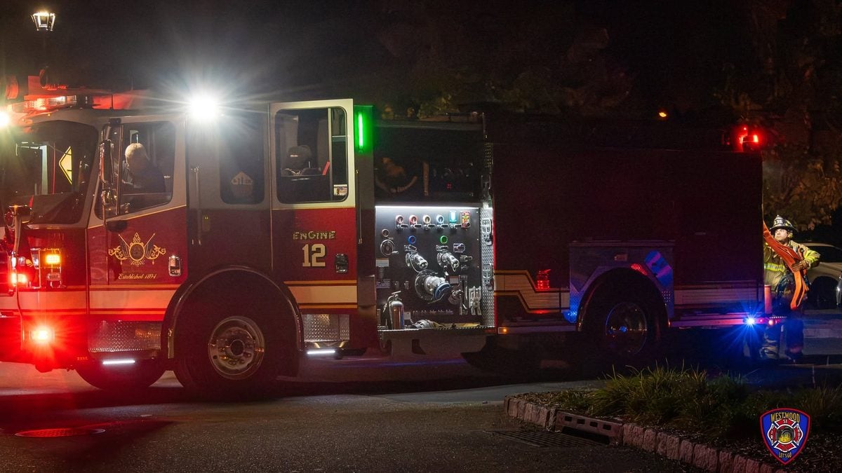 Westwood firefighters douse smoldering trash in cvs parking lot