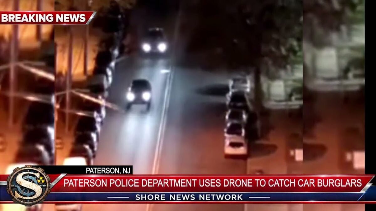 Police drone captures paterson foot chase ending in arrests Paterson police shared drone footage of a foot pursuit that ended in arrests involving individuals accused of vehicle burglaries, according to the department.