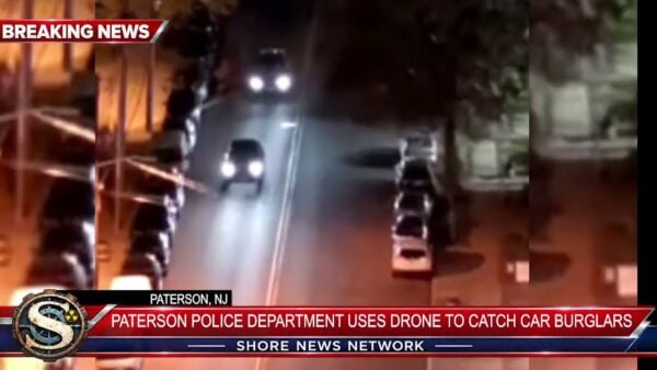 Police drone captures paterson foot chase ending in arrests