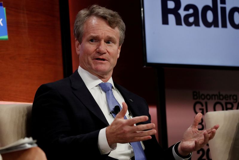 Bank of America's CEO says consumer spending levels continue to grow