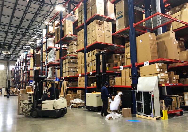 U.S. business inventories increase solidly in December