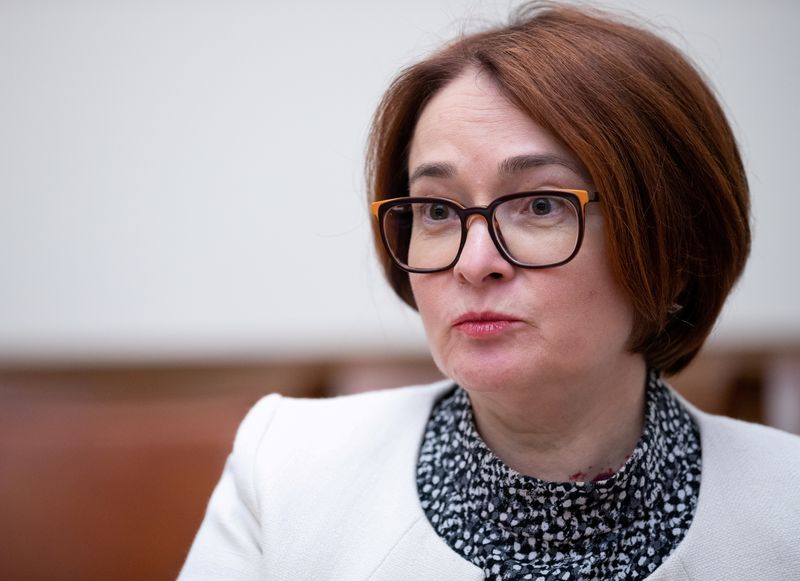 Russia's Nabiullina tells central bank staff: we hoped not to face extreme economic situation