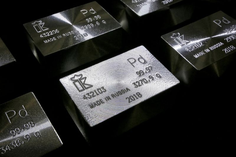 Palladium firms near all-time peak on Ukraine, gold above $2,000/oz