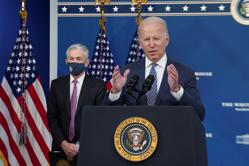 Biden congratulates Powell, promises Fed 'laser focus' on inflation