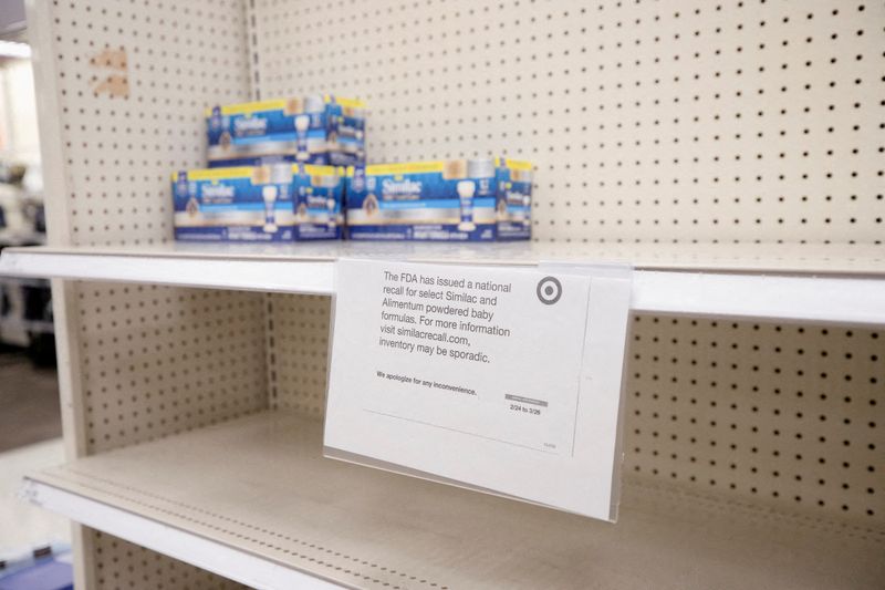 Baby formula crunch in U.S. forces scramble to boost supplies