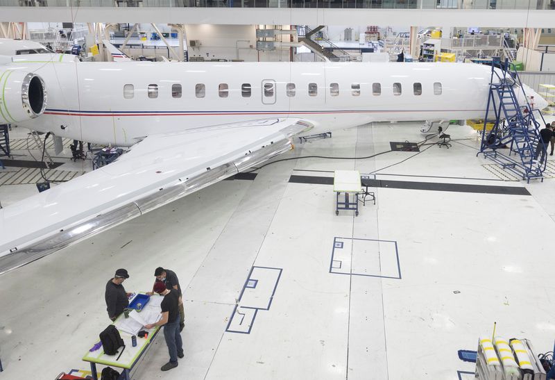 Bombardier shares hit amid Montreal workers' strike, market selloff