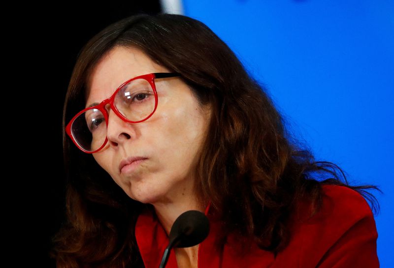 Argentina's economy chief touts spending adjustment to investors