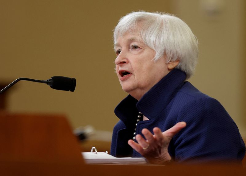 Yellen says U.S. economy slowing, but still shows job, spending strength