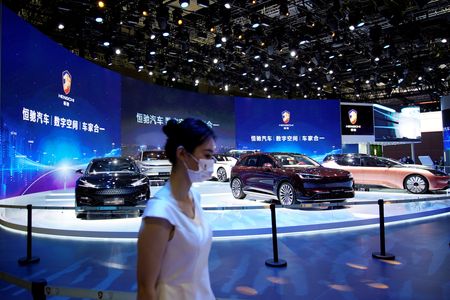 China Evergrande's unit starts mass production of first EV model
