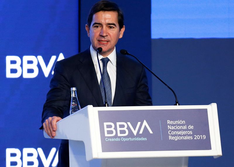 BBVA chairman sees traditional banking mergers unlikely right now