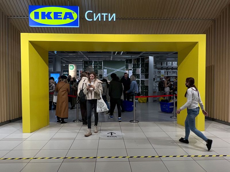 IKEA lets around 10,000 staff go in Russia -AFP