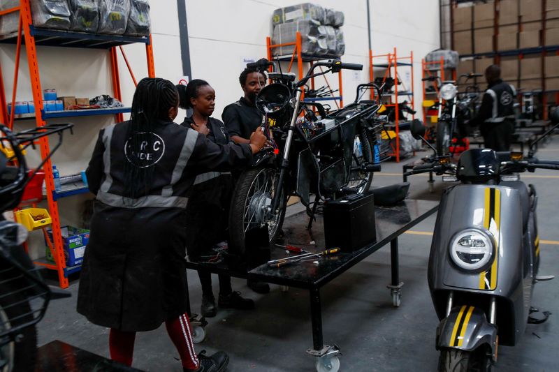 Battery swapping spurs Kenya's electric motorbike drive