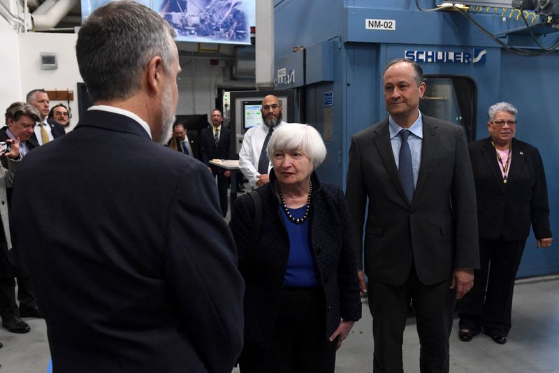 Yellen says gas tax cut among options to ease higher costs at the pump