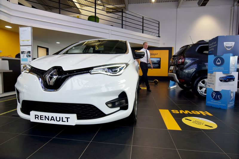 Exclusive-Renault CEO pushes on with electric split as Russia bill looms-sources