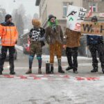 Climate activists protest ahead of the World Economic Forum 2023