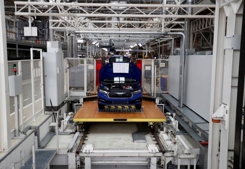 VW's Skoda Auto cuts production due to chip shortage - trade unions