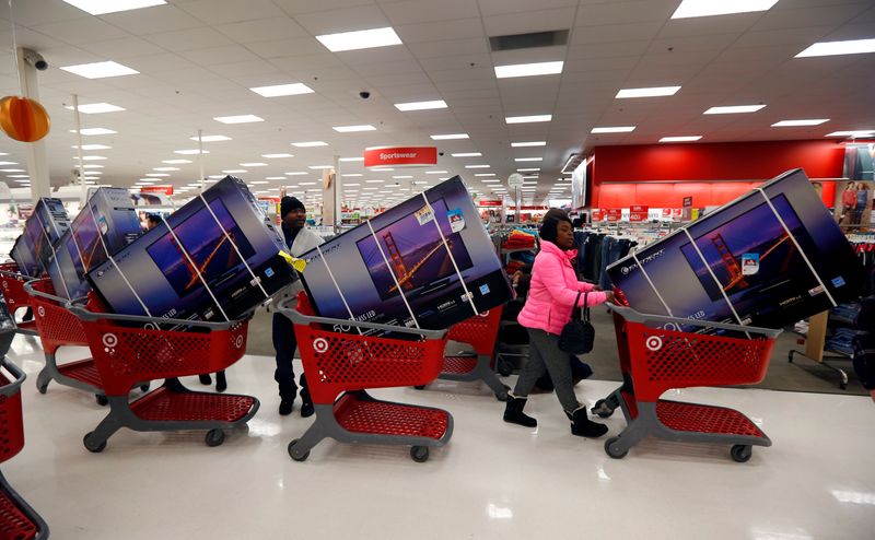 U.S. retail sales roar back; manufacturing shows improvement