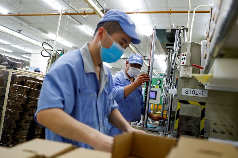 China's factories power ahead, US and Europe face stubborn inflation