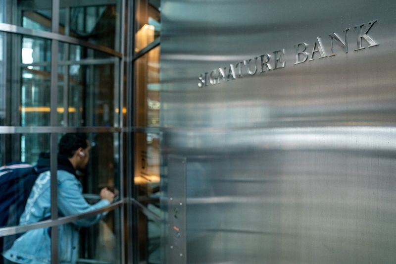 Moody's downgrades Signature Bank to junk, places six U.S. banks under review
