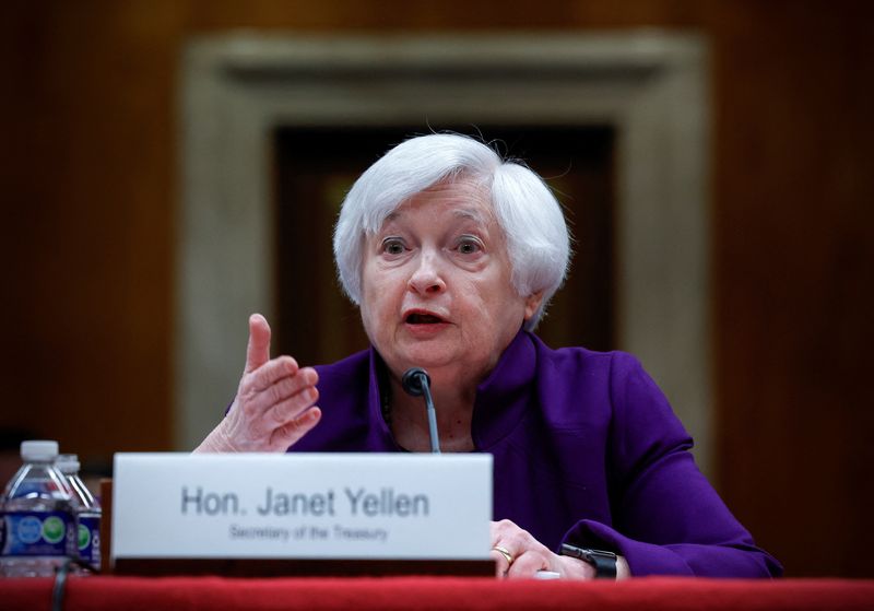 Yellen says not considering 'blanket insurance' for all U.S. bank deposits