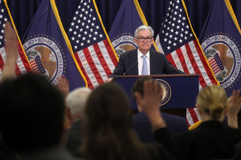 Bank deposits have stabilized in last week, Powell says