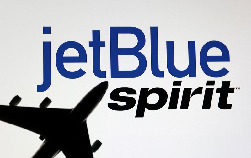 U.S. rejects JetBlue, Spirit exemption request, citing lawsuit