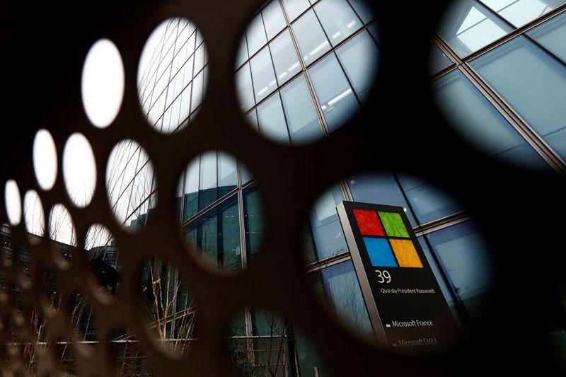 Microsoft results top forecasts, shares jump 8% as AI juices sales