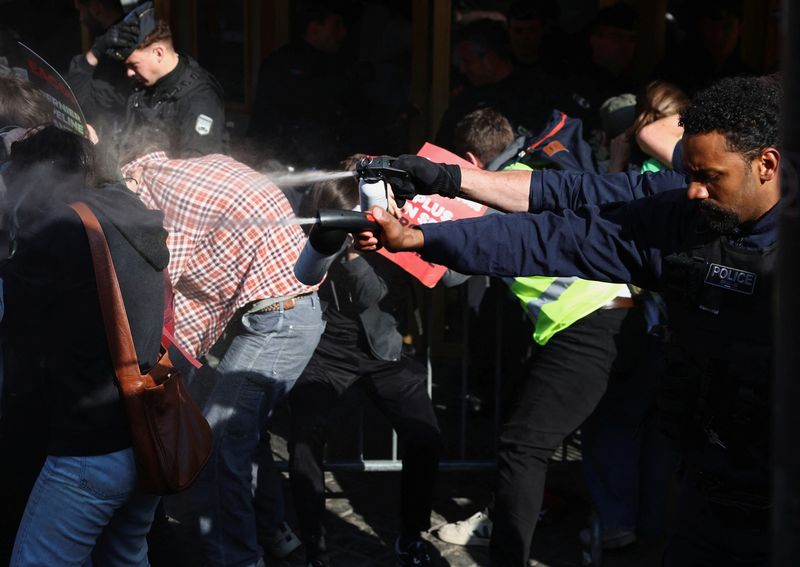 Tear gas taints the air as TotalEnergies AGM rejects climate activist resolution
