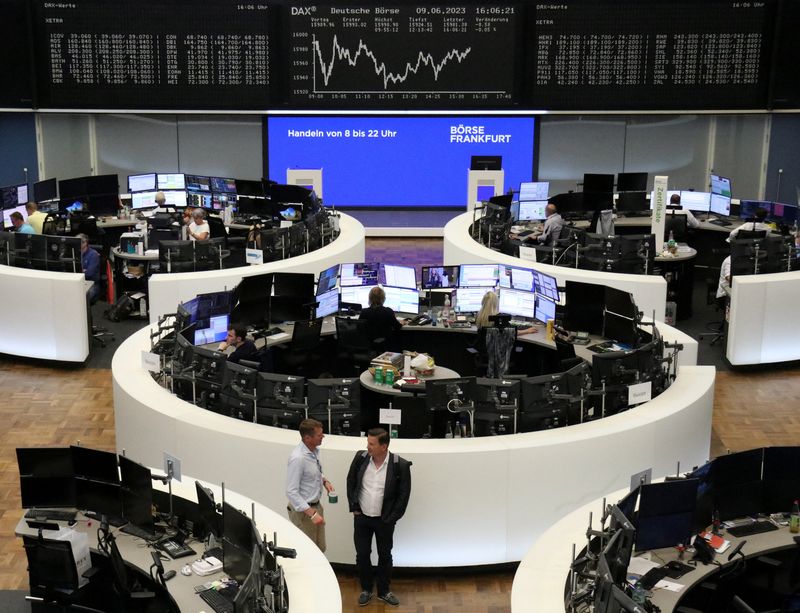 German stocks lead gains in Europe, all eyes on central bank meetings