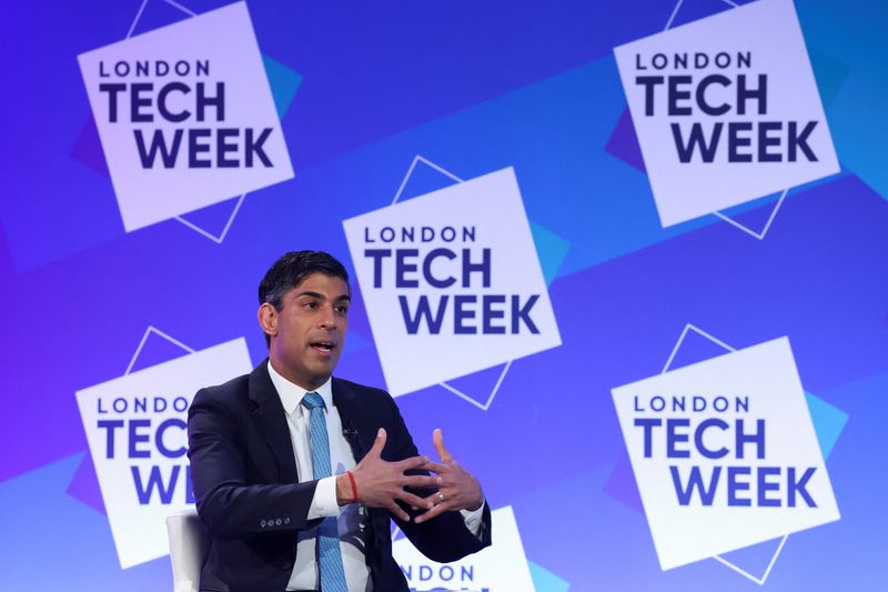 UK PM Sunak pitches Britain as future home for AI regulation