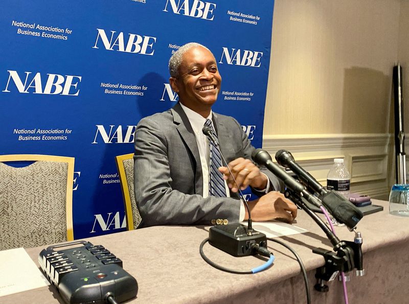 Fed's Bostic says U.S. interest rates are high enough