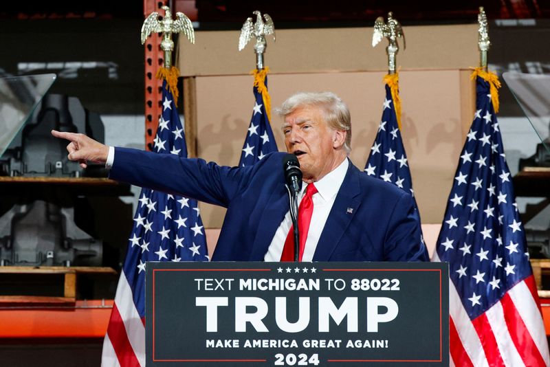 Trump says UAW talks don't matter because EV shift will kill jobs