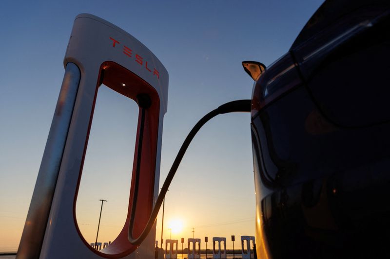 Factbox-More automakers plug into Tesla's EV charging network