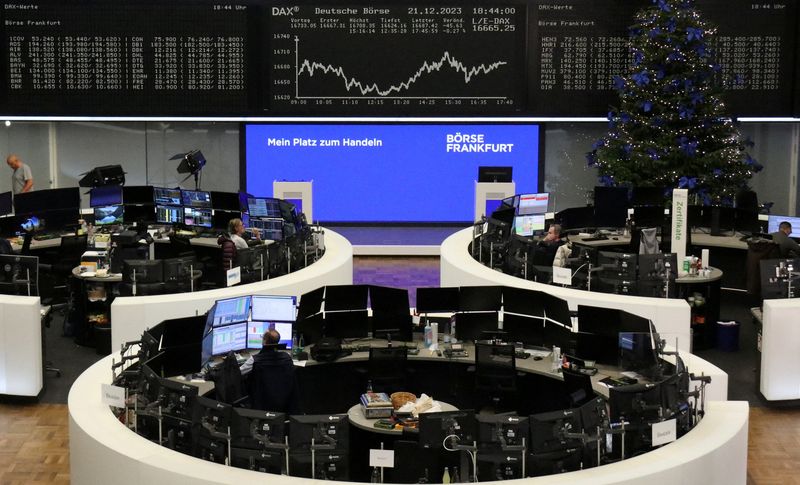 European shares kick off last week of 2023 higher