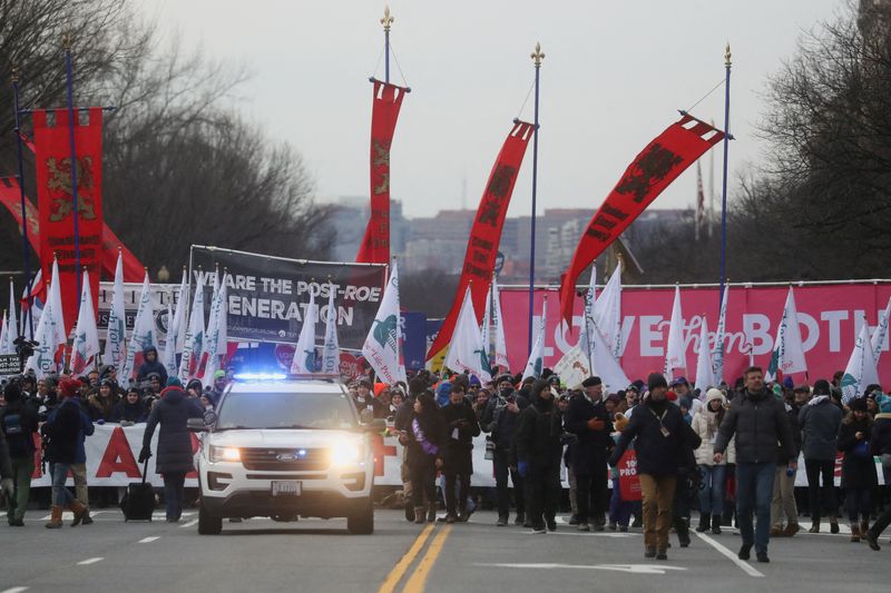 Anti-abortion activists march in Washington, hoping it's the last time under Roe v. Wade