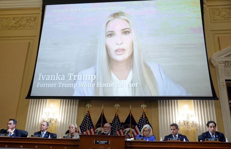 Ivanka Trump tells U.S. Congress she rejects father's election fraud claim